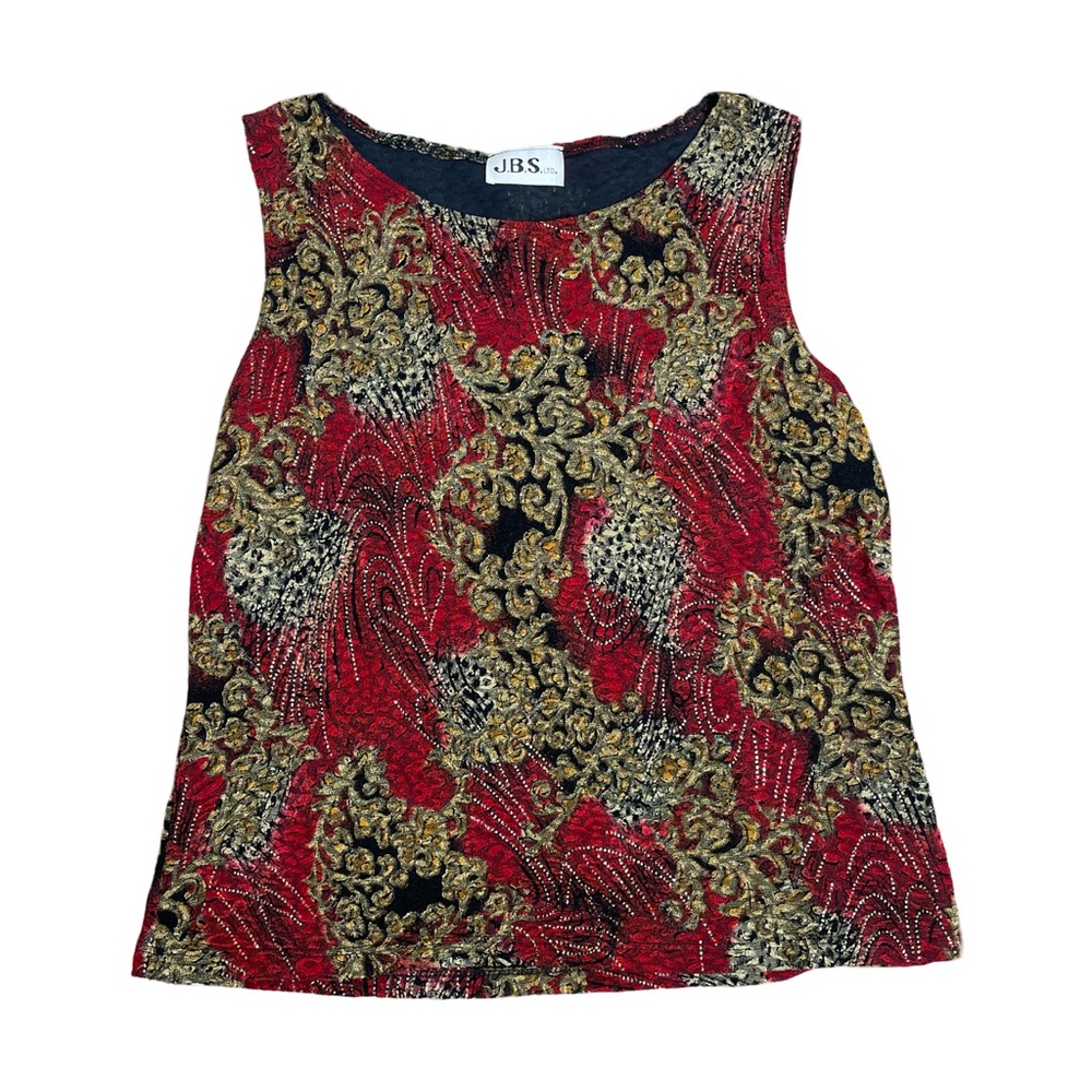 JBS Ltd Vintage 90s Red & Black Tank Top Size M / L